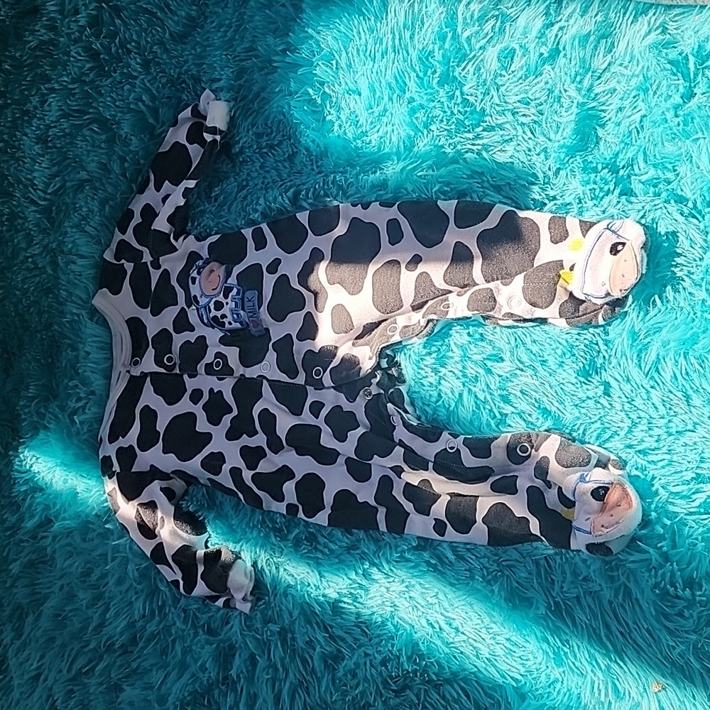George " I love milk " 6m cow snap sleeper